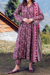 ORCHID - Printed Unstitched Khaddar Suit (3 Piece) 3133
